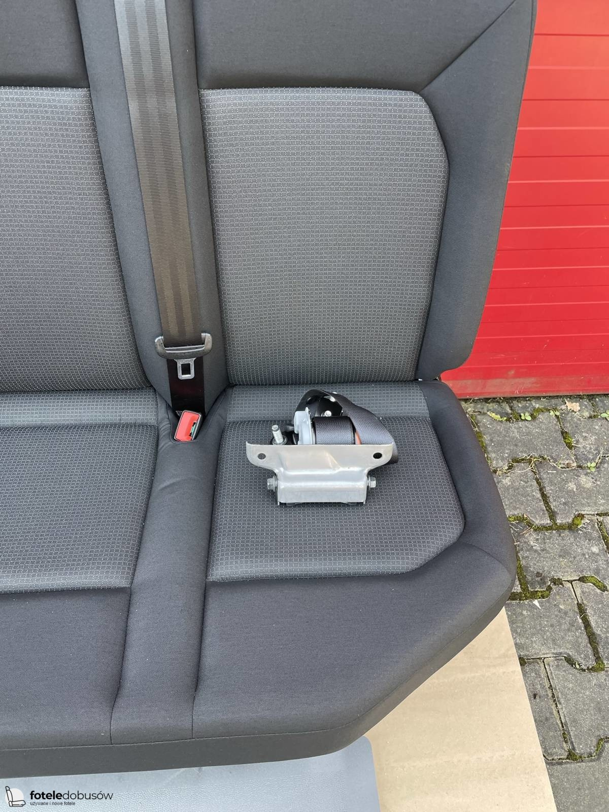 Seat VW Crafter II MAN TGE 2016-2022 quadruple rear four-seats bench belts
