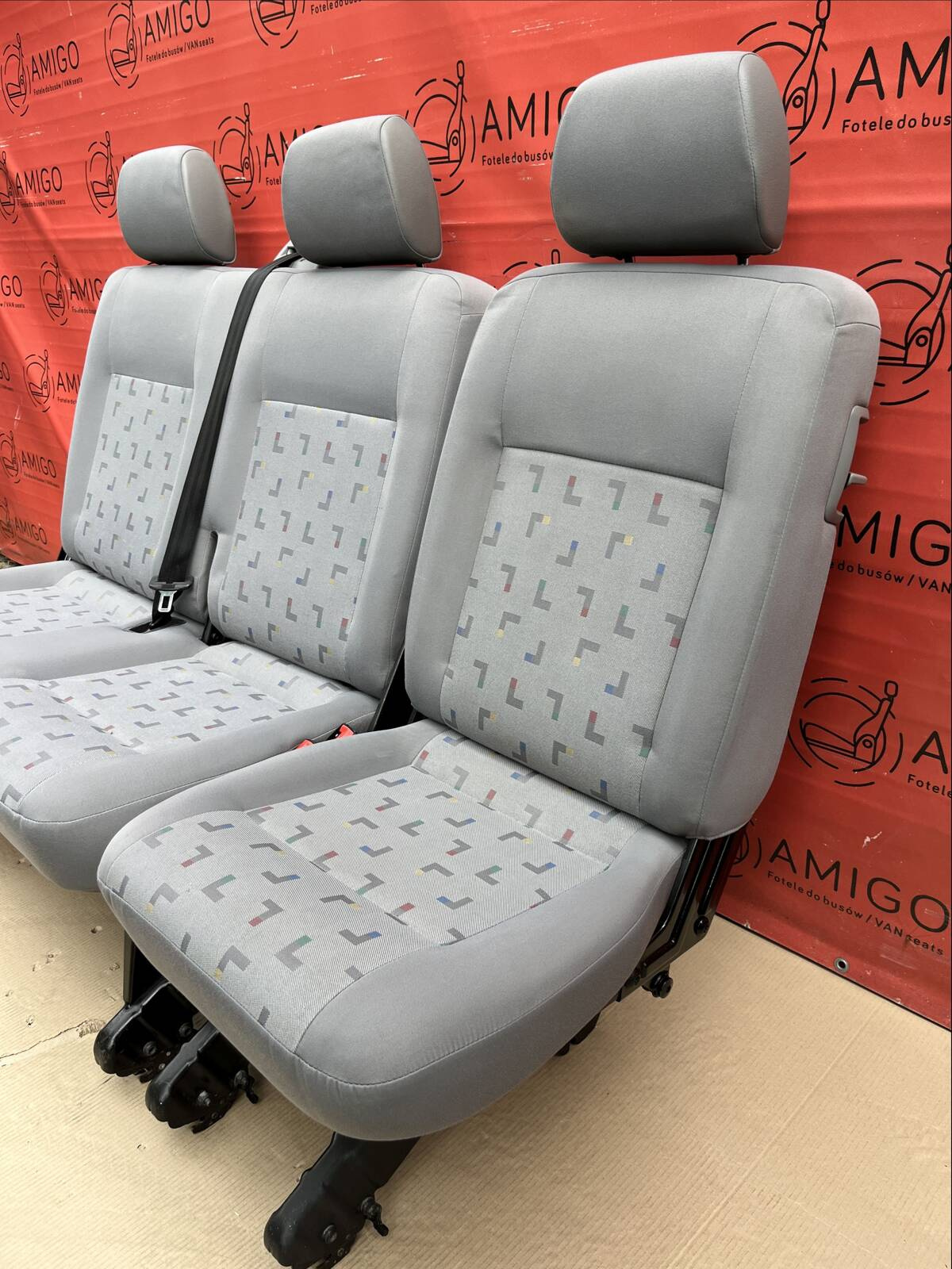 VW T5.1 T5 SET Bench rear double single seat Grey 2nd row