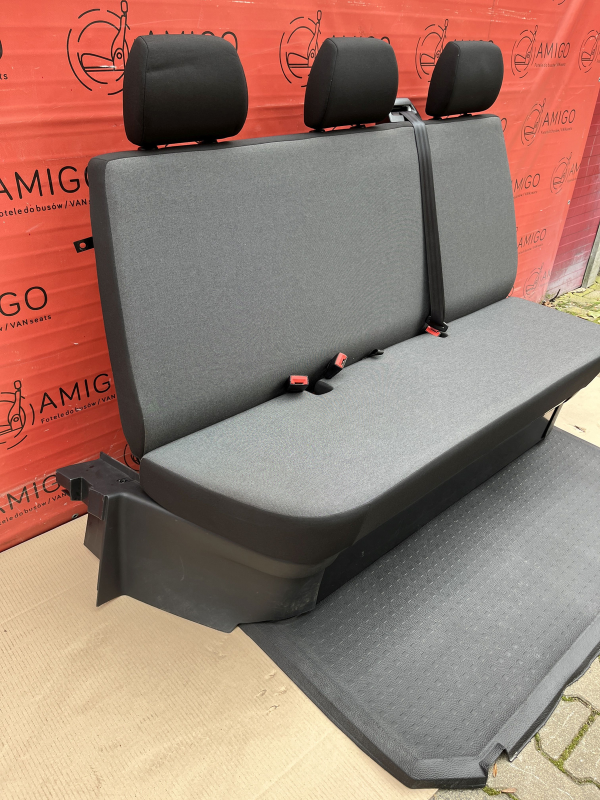 Bench rear triple seat VW T6.1 T6 DOKA Double Cab Transporter Austin t5