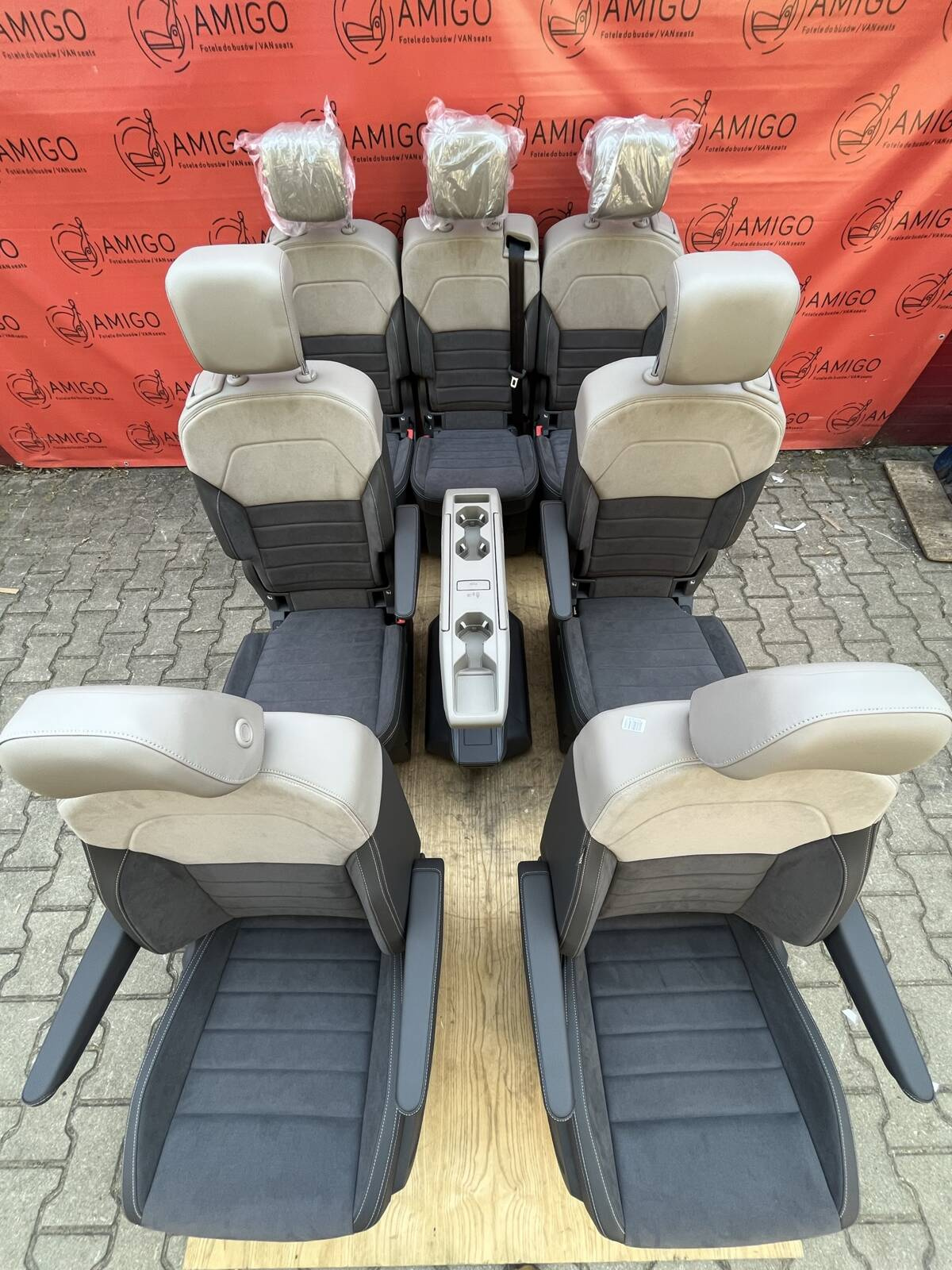 Seats front rear NEW VW Multivan T7 Table heated leather