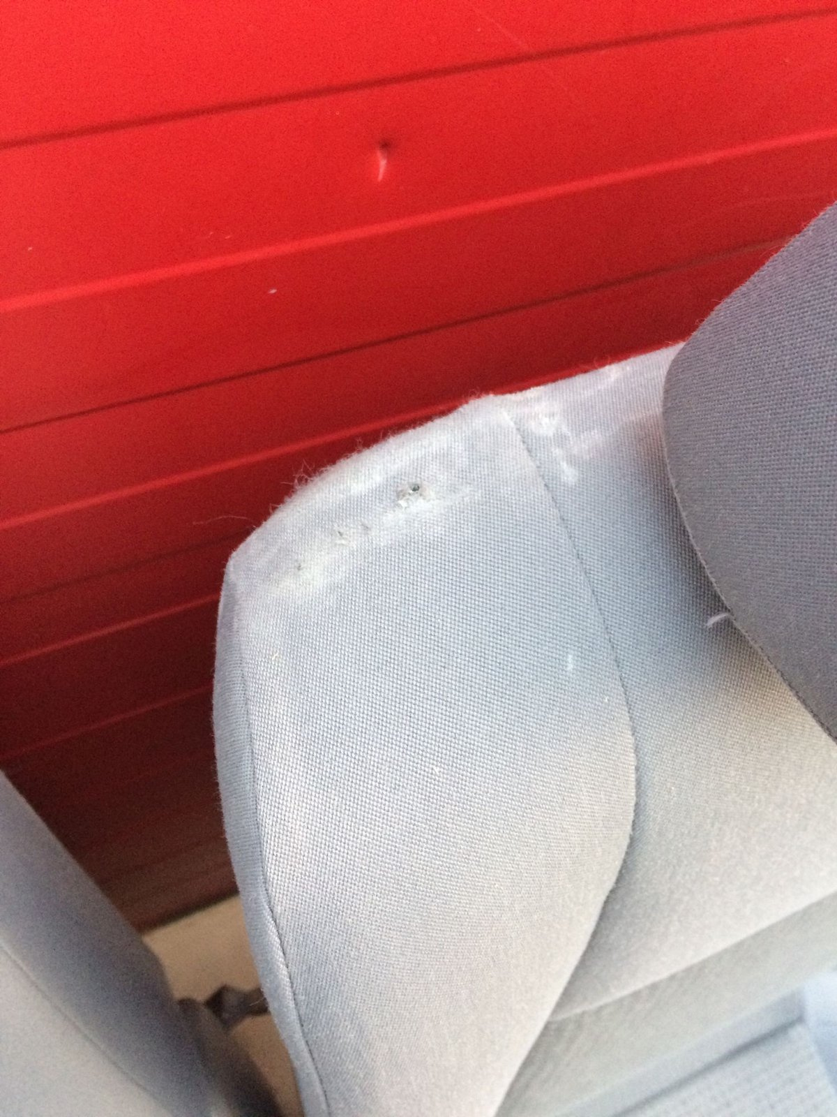 Seat rear bench double VW Caddy second row grey