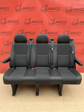 Seat Mercedes Sprinter W906 VW Crafter I 2006-2016 rear triple bench isofix armrests