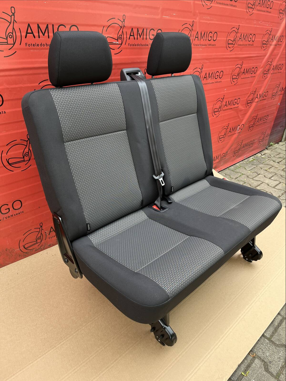 Bench rear double seat VW T6.1 Transporter Bricks t5 isofix RHD