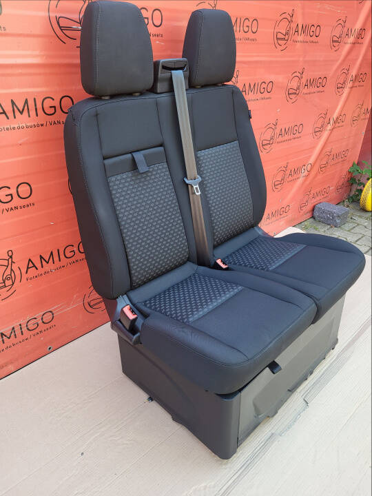 Ford Transit Custom double bench armrest 2017-2023 Capitol airbag heated