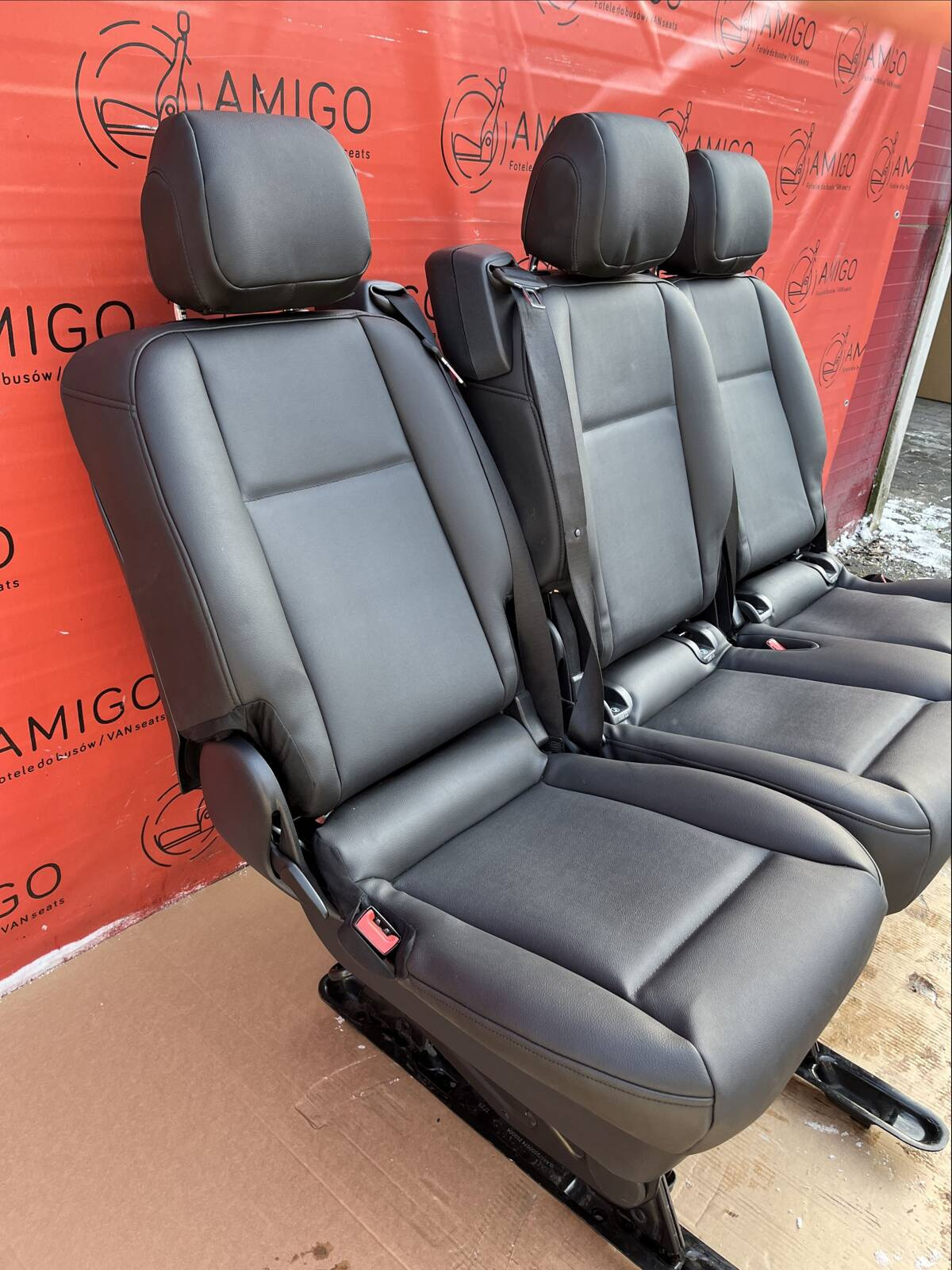 Rear Seats 2+1 bench single seat comf MERCEDES W447 Vito Tourer Faux Leather LHD
