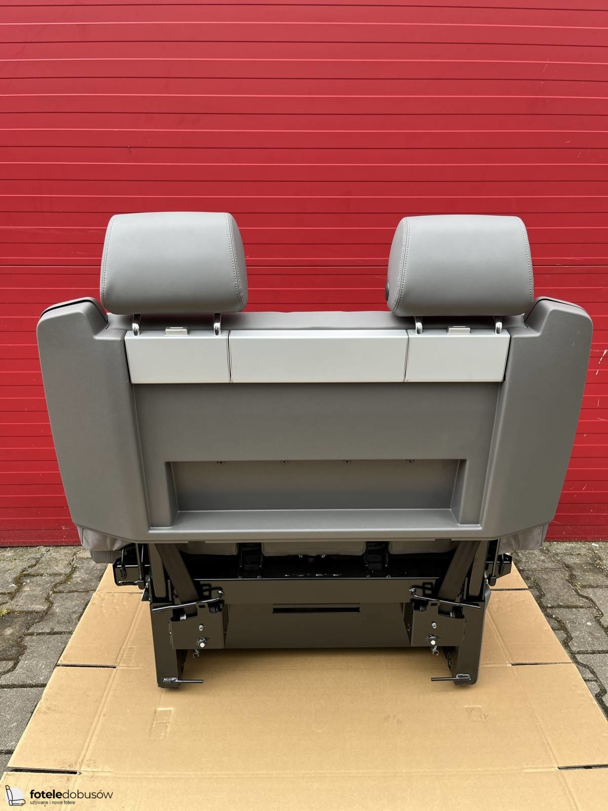 Bench rear double seat bed Leather Alcantara Grey VW T6.1 T6 T5 California