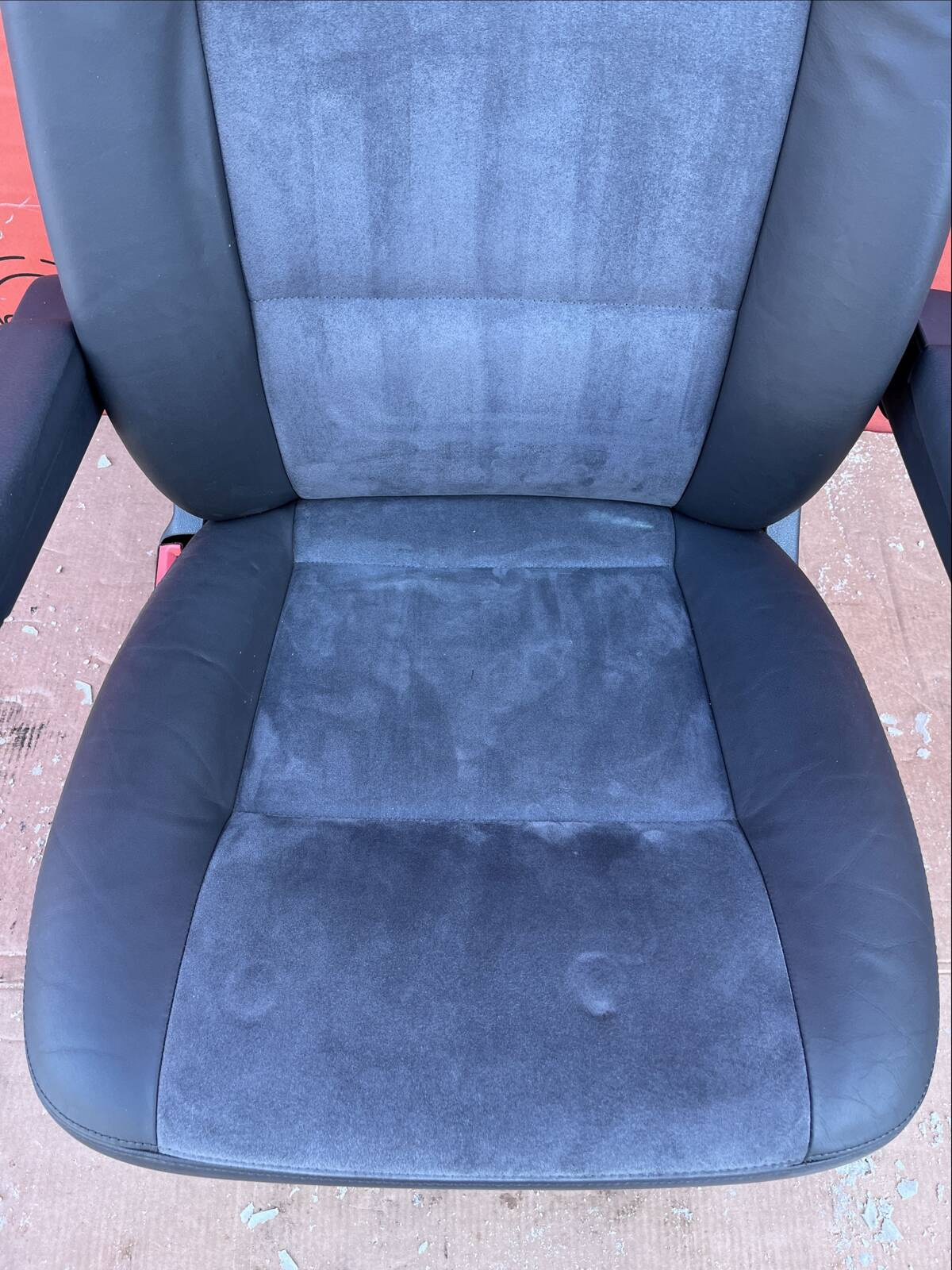 Seat VW T5 front UK passenger | EU driver LEATHER base adjustments armrest