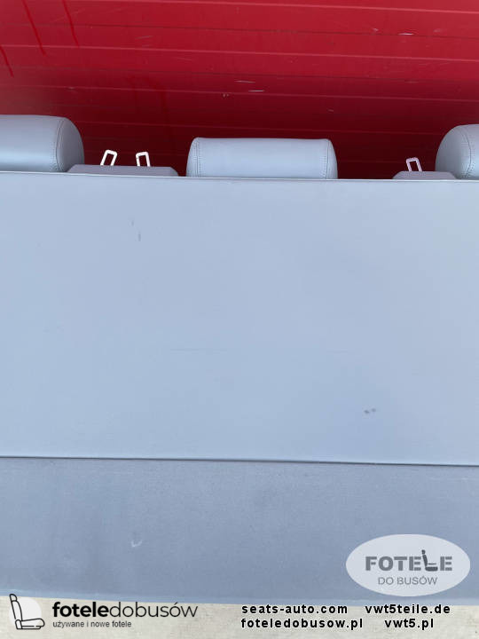 Bench rear triple seat VW T5 grey leather alcantara Multivan Caravelle t6