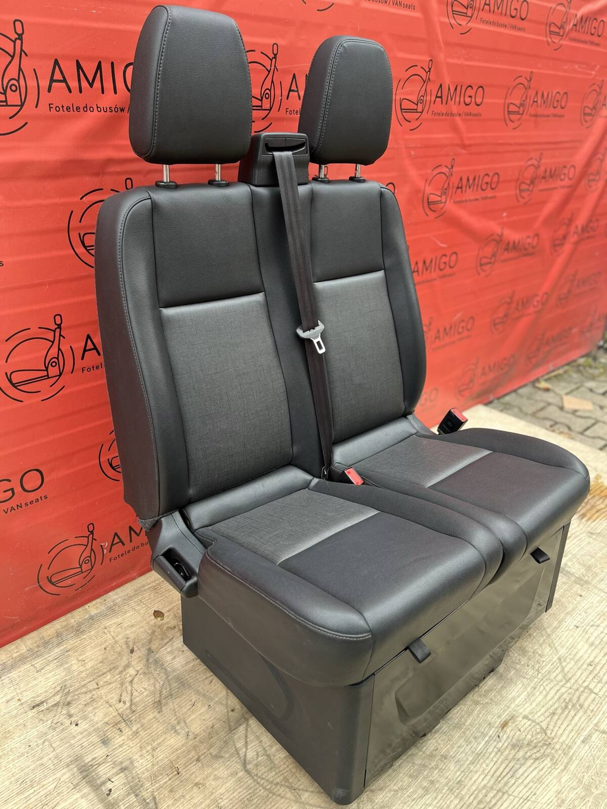 Seat Ford Transit Custom bench double front passenger LHD Vinyl