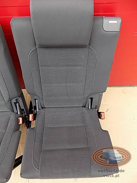 VW Touran 2003-10 rear folding seats set left right dark grey 3rd row