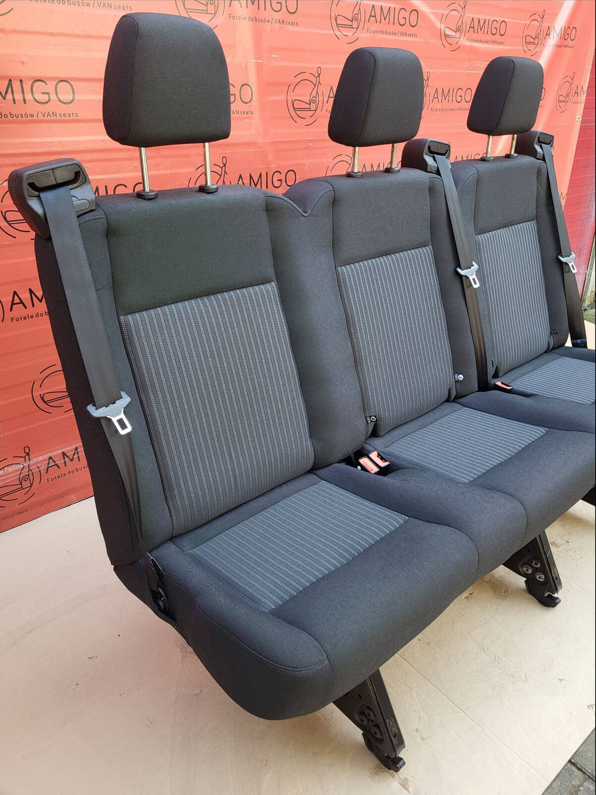 Seat Ford Transit MK8 bench triple rear three-seats V363 Capitol isofix