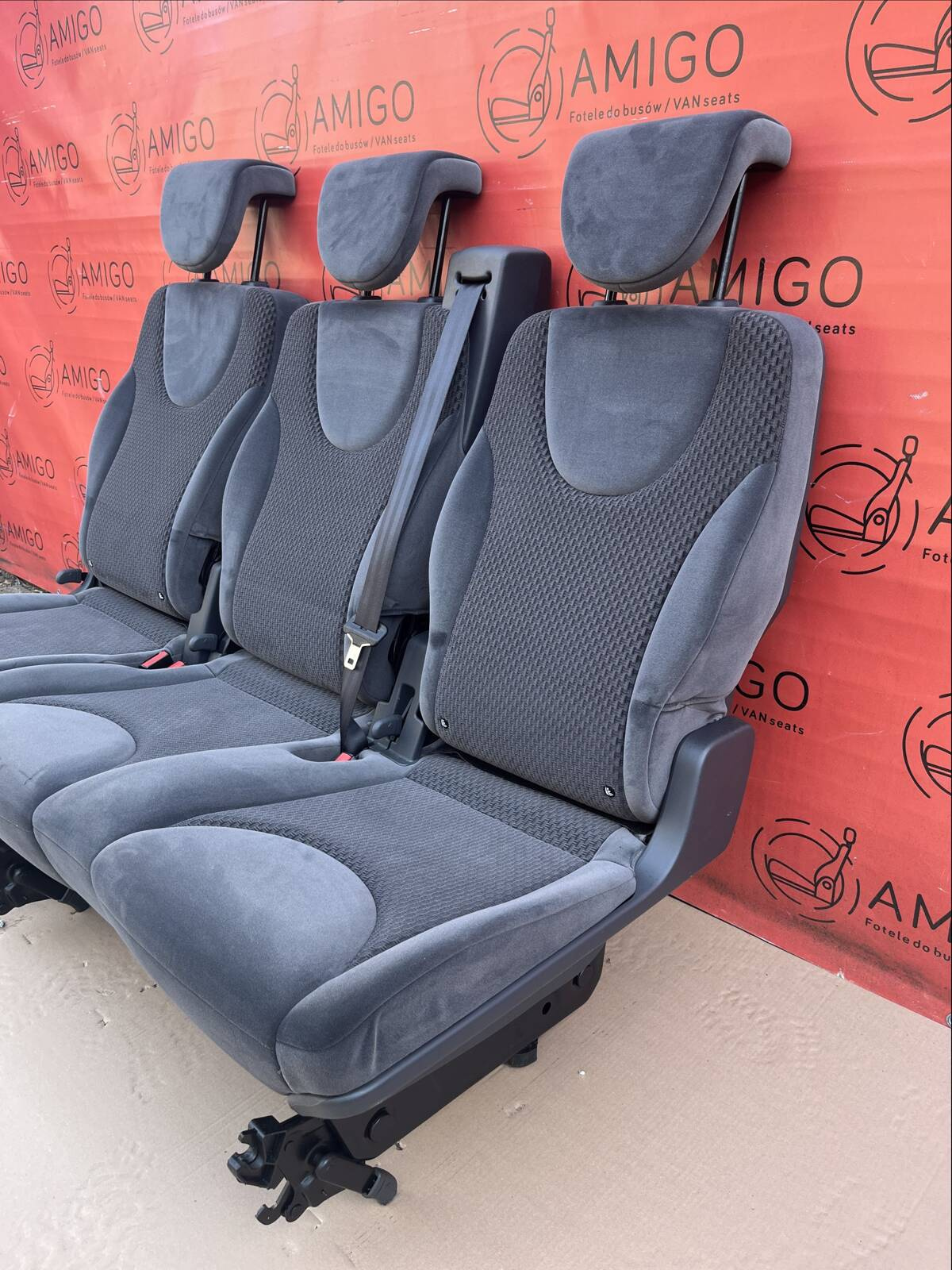 Bench rear triple double single seat Scudo Jumpy Expert ProAce 2006-2016 velour