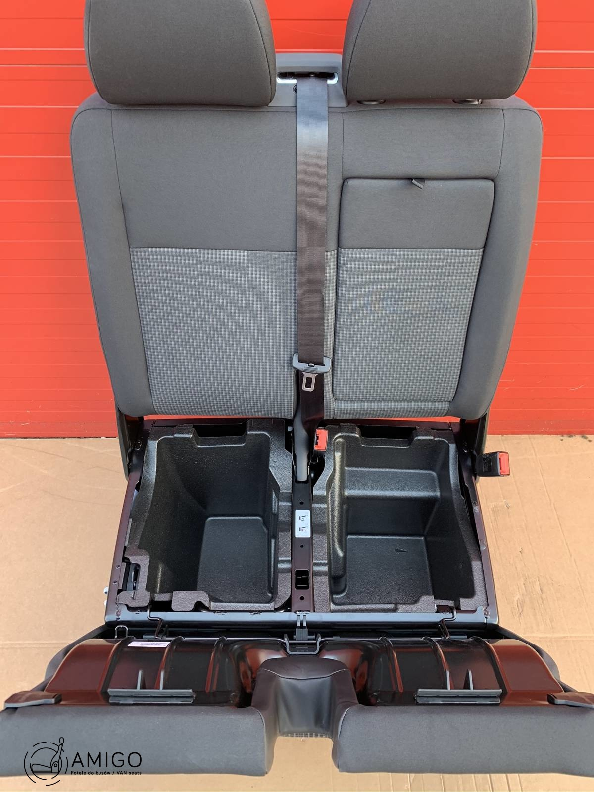 Seat VW T6 T5 double front passenger bench Double Grid with safe LHD