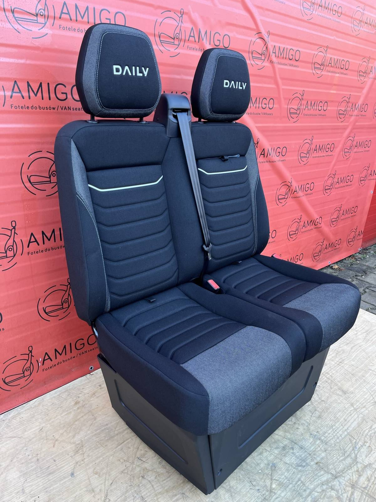 Iveco Daily VI 2014-2025 Seat double front bench cupholder passenger LHD