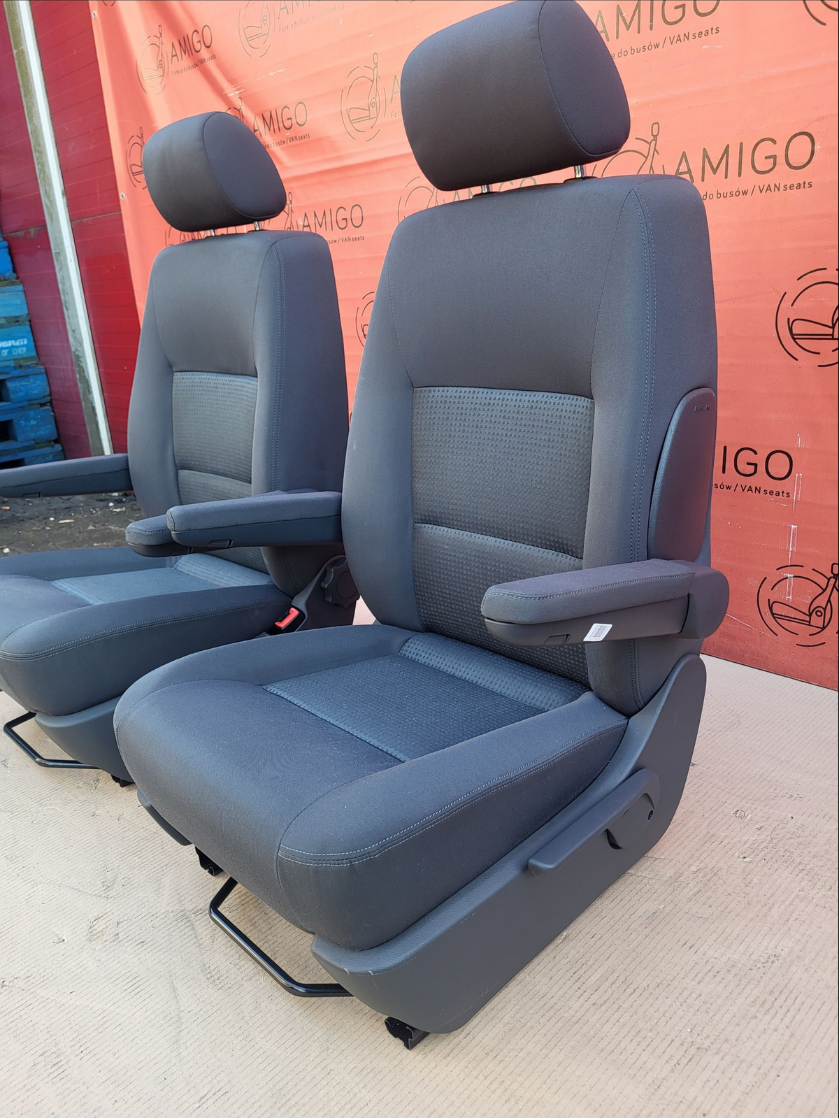 Driver passenger Captain seats seat airbag VW T5 Anthracite DUO Caravelle