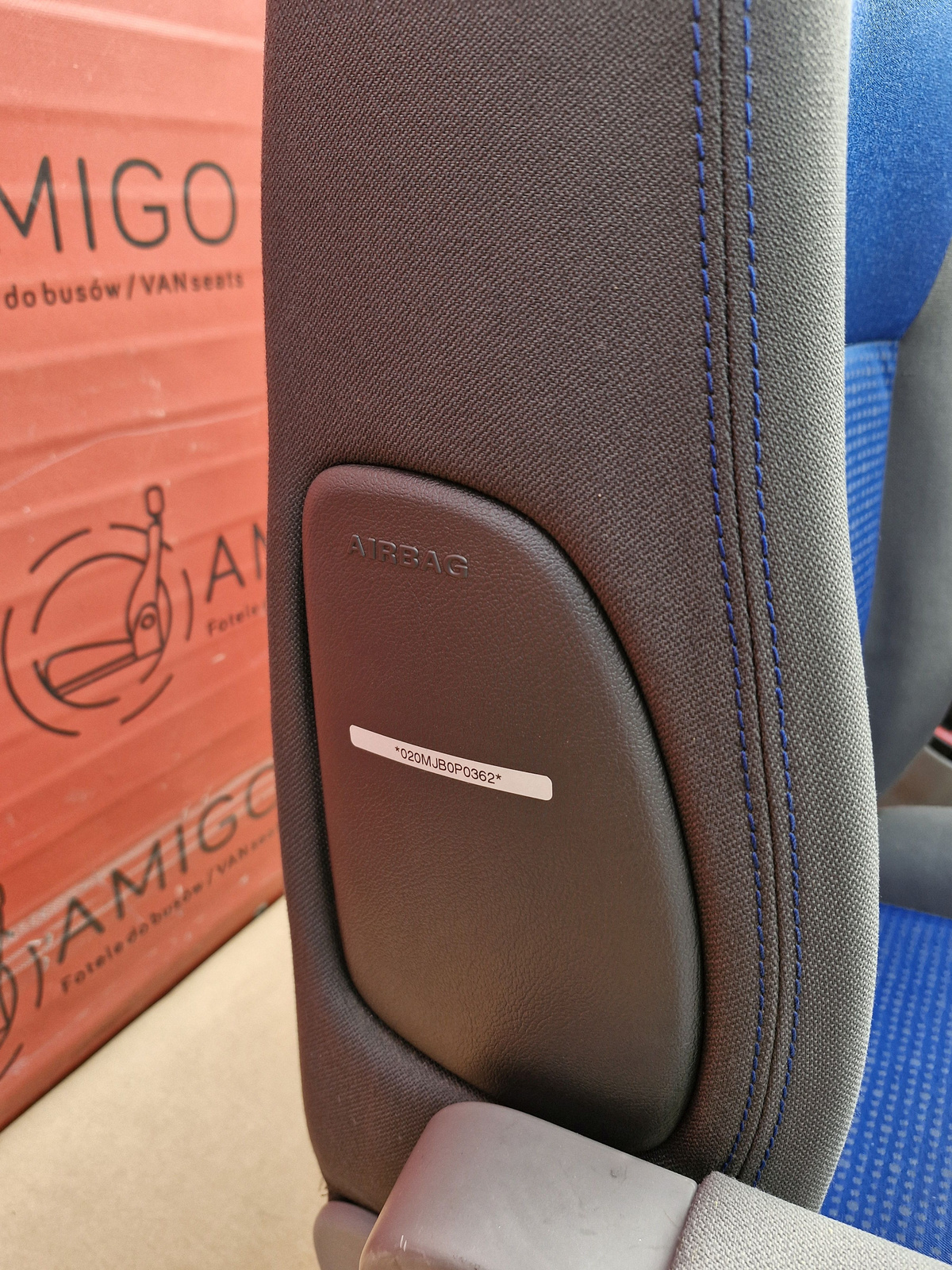 Driver passenger Captain seats seat airbag VW T5 grey Caravelle