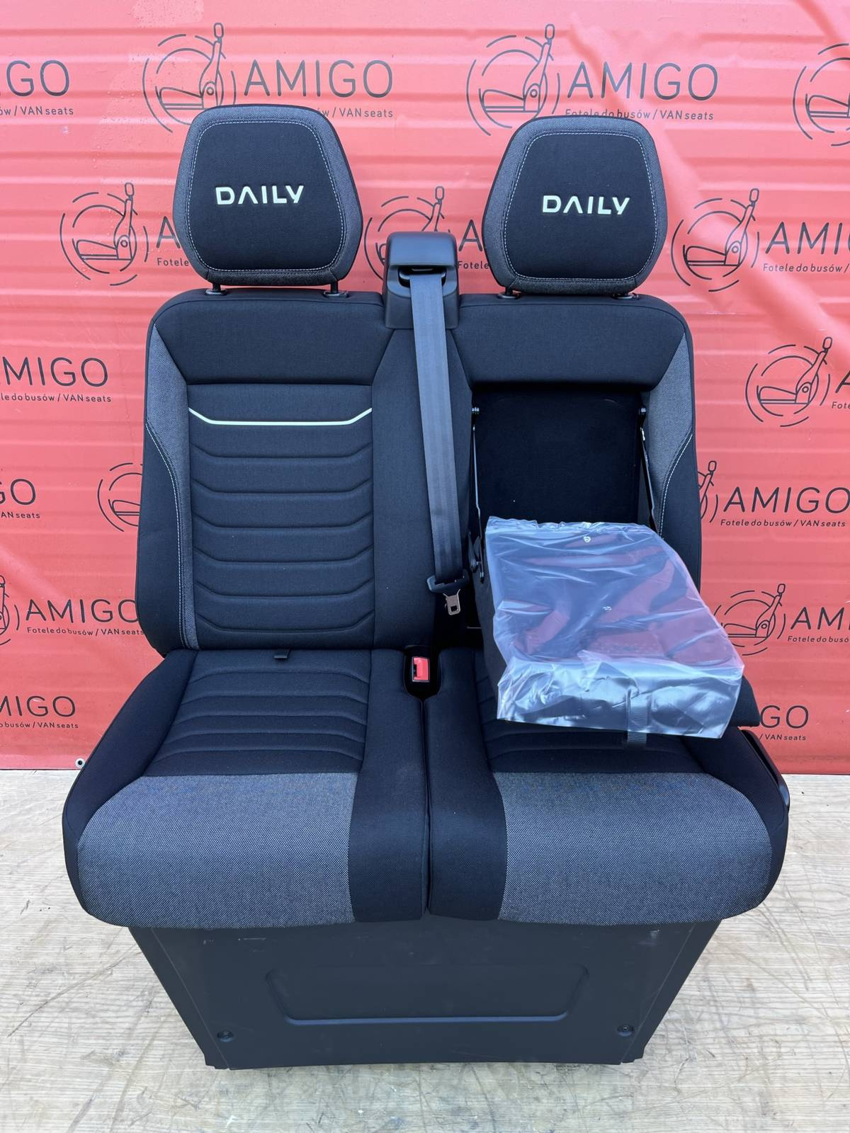 Iveco Daily VI 2014-2025 Seat double front bench cupholder passenger LHD