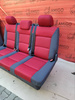 Bench rear triple seat VW T5 Multivan Caravelle Anthracite Duo Red
