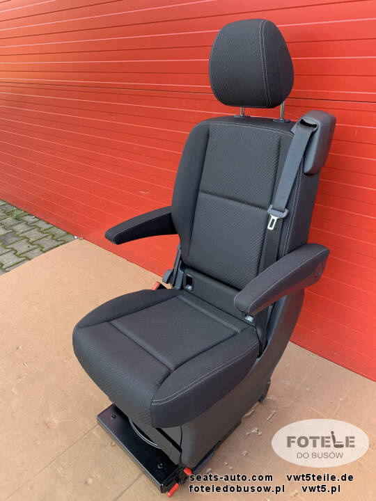 Seat single rear swivel Renault Trafic SpaceClass V-class W447 Black JAVA