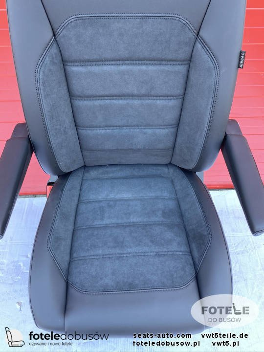 Seat VW T6 T5 front UK passenger | EU driver LEATHER base adjustments armrest heating