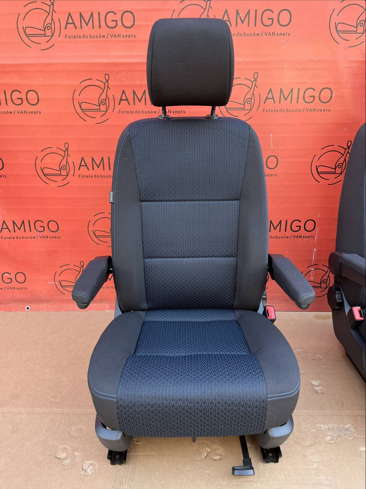 Driver passenger Captain genuine swivel seats seat VW T6.1 California Kutamo Blue
