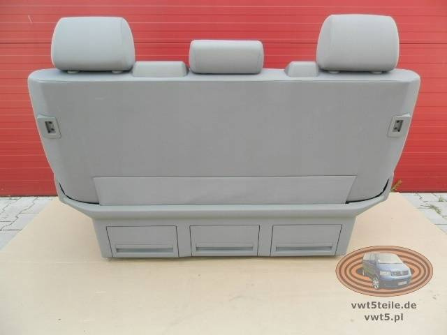 Bench rear triple seat VW T5 Grey LLL Multivan Caravelle