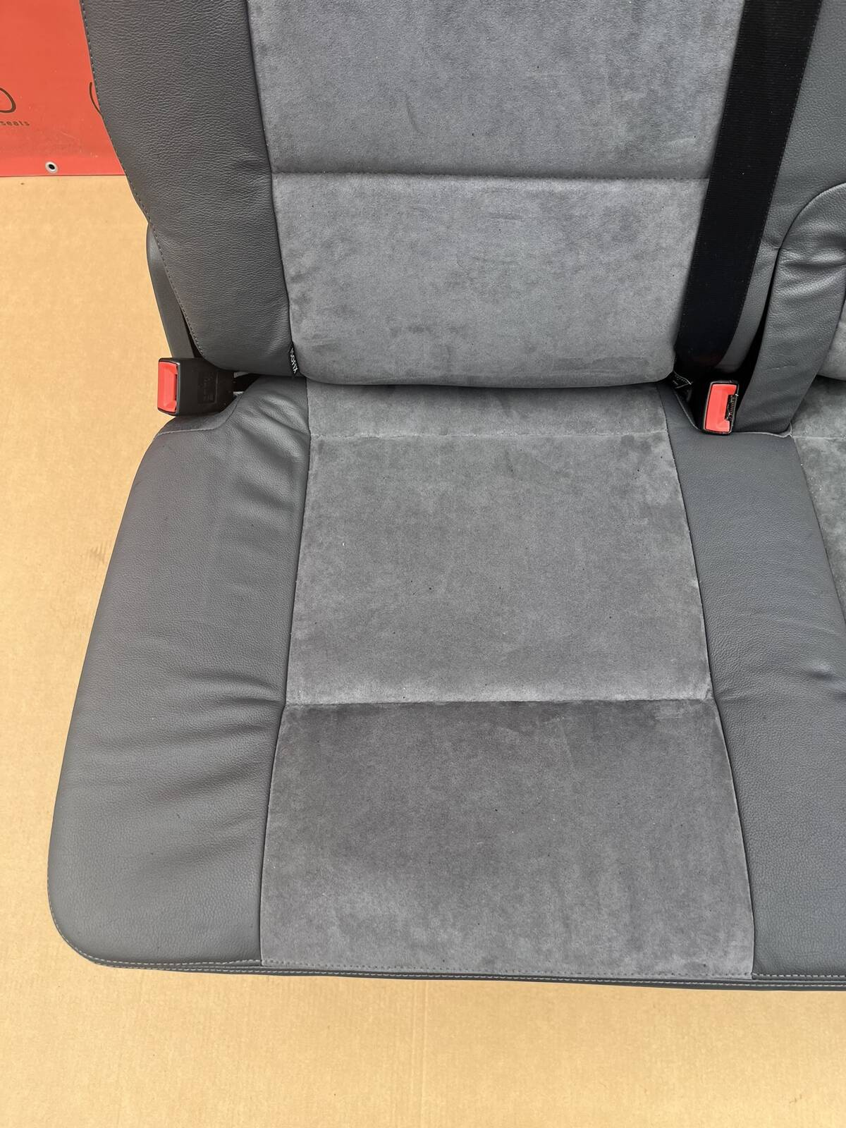 Bench rear triple seat VW T5 T5.1 anthracite leather alcantara Multivan Caravelle t6