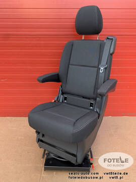 Seat single rear swivel Renault Trafic SpaceClass V-class W447 Black JAVA