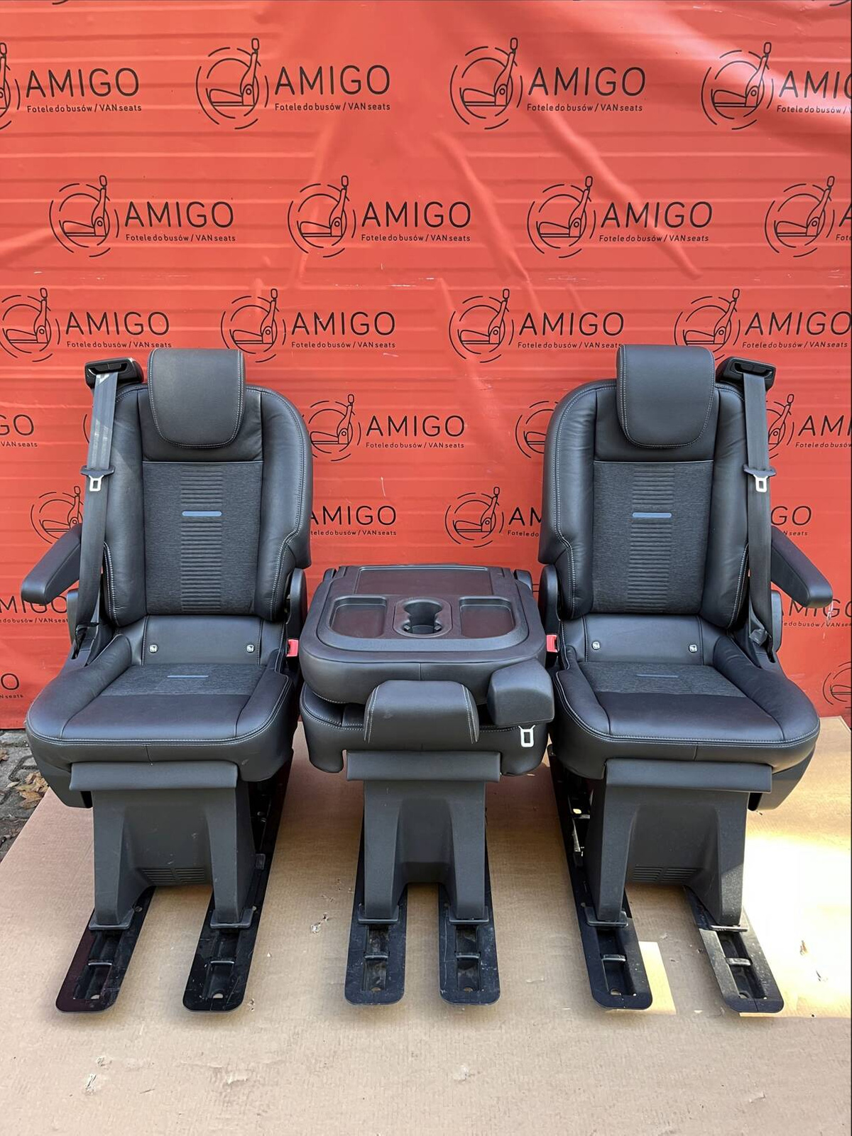 Seat Ford Transit Custom Tourneo bench rear folding seats 3x single seat ACTIVE