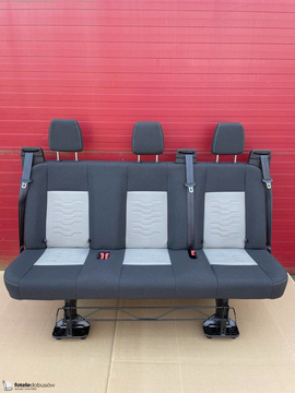 Seat Ford Transit Custom Ecko bench triple rear Crew Cab belts