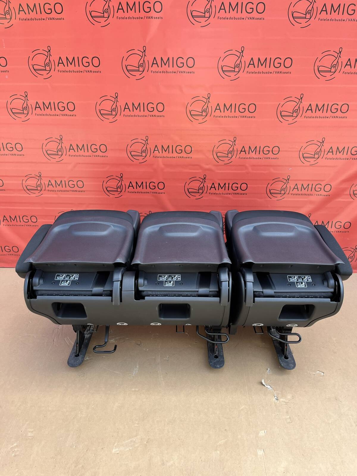 Rear Seat Triple bench single 2+1 MERCEDES W447 Vito Tourer CALUMA LHD armrests