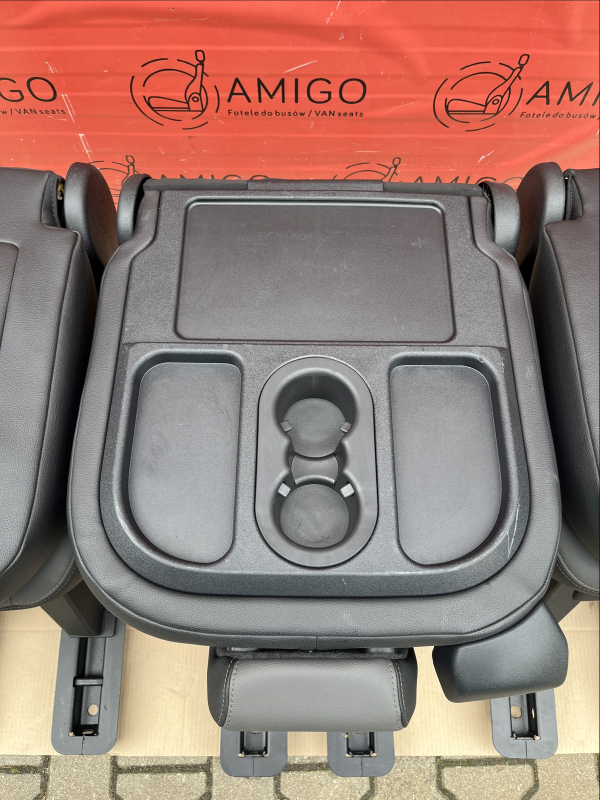 Seat Ford Transit Custom Tourneo bench rear folding seats 3x single seat leather