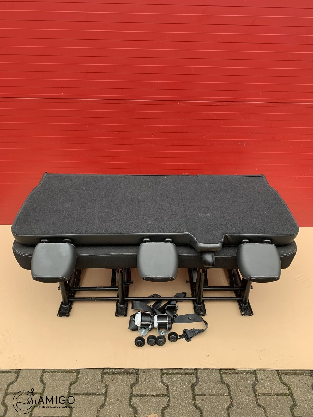 Seat triple bench Renault Trafic Opel Vauxhall Vivaro NV300 Talento belts set