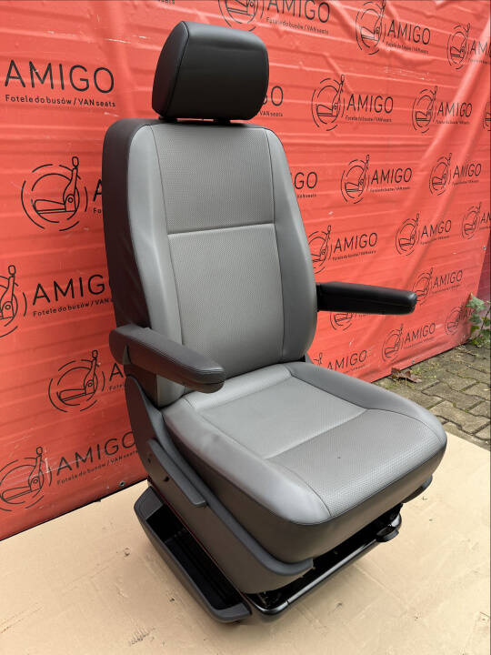 Seat VW T6 T5 anthracite front EU passenger | UK driver comfort adjustments armrests