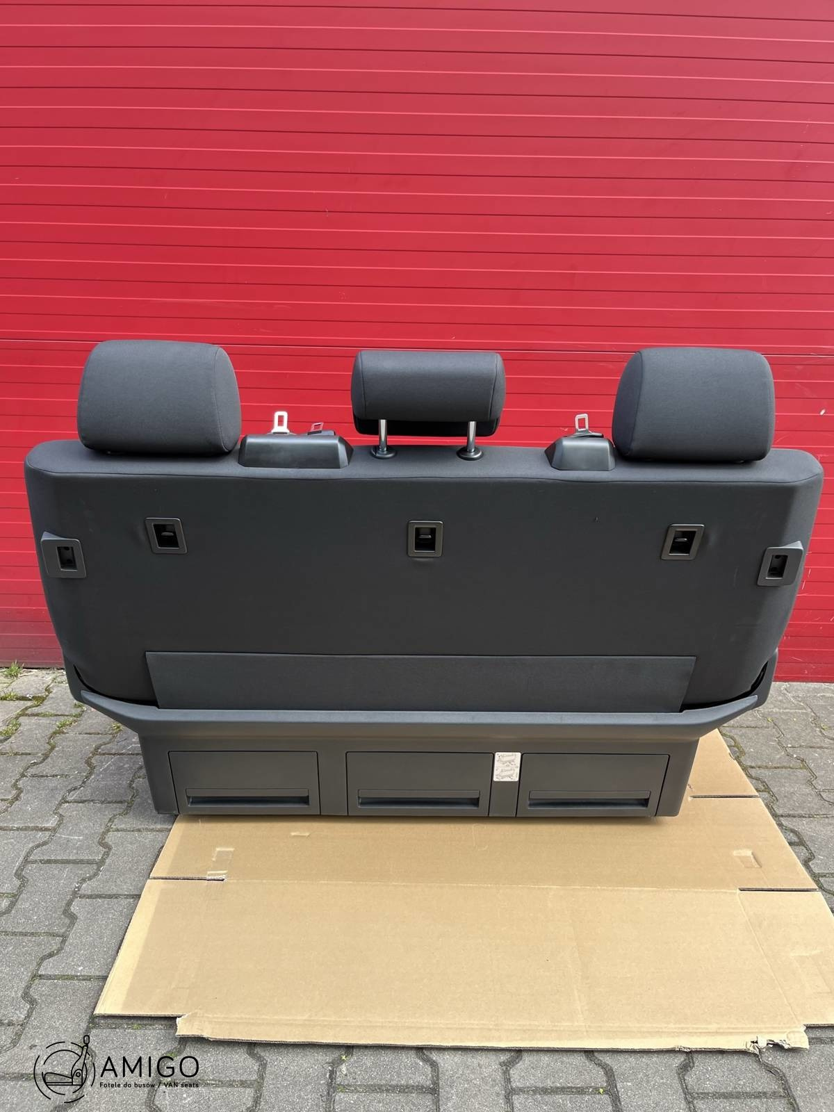 Bench rear triple seat VW T6.1 T6 Multivan Caravelle Circuit black t5