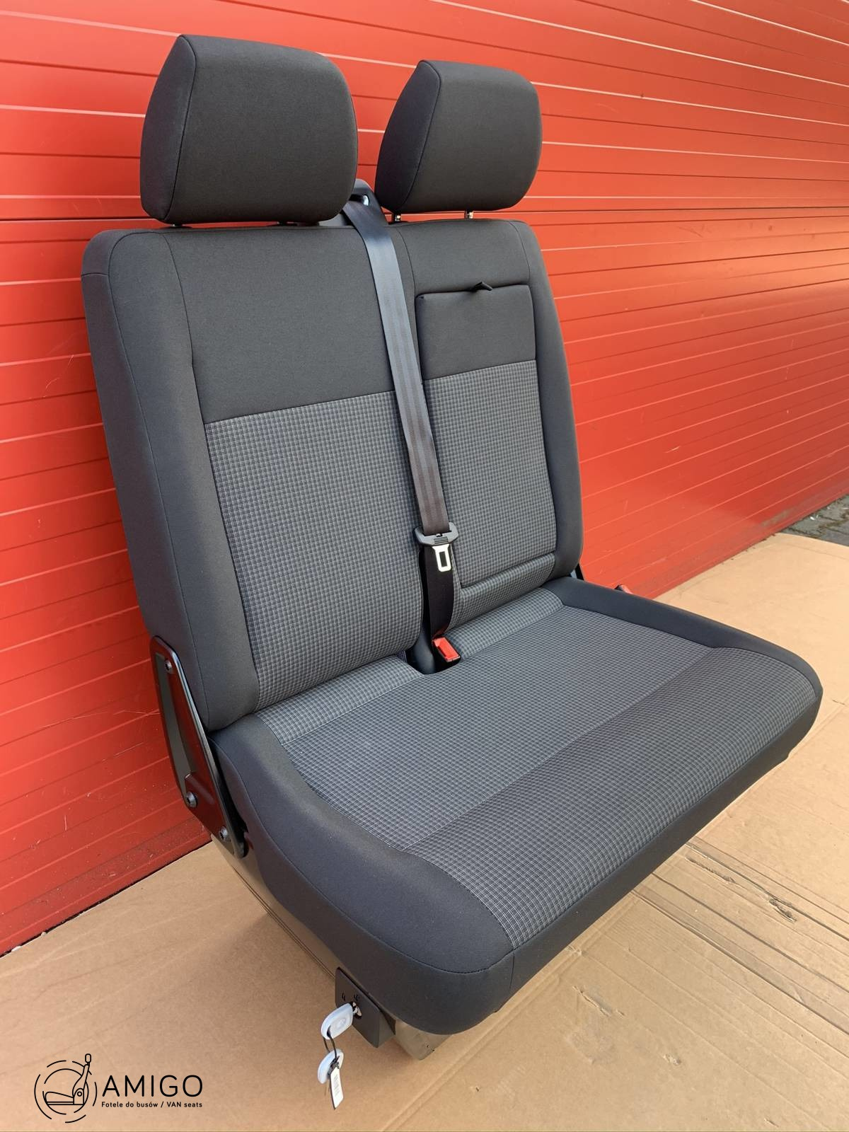 Seat VW T6 T5 double front passenger bench Double Grid with safe LHD