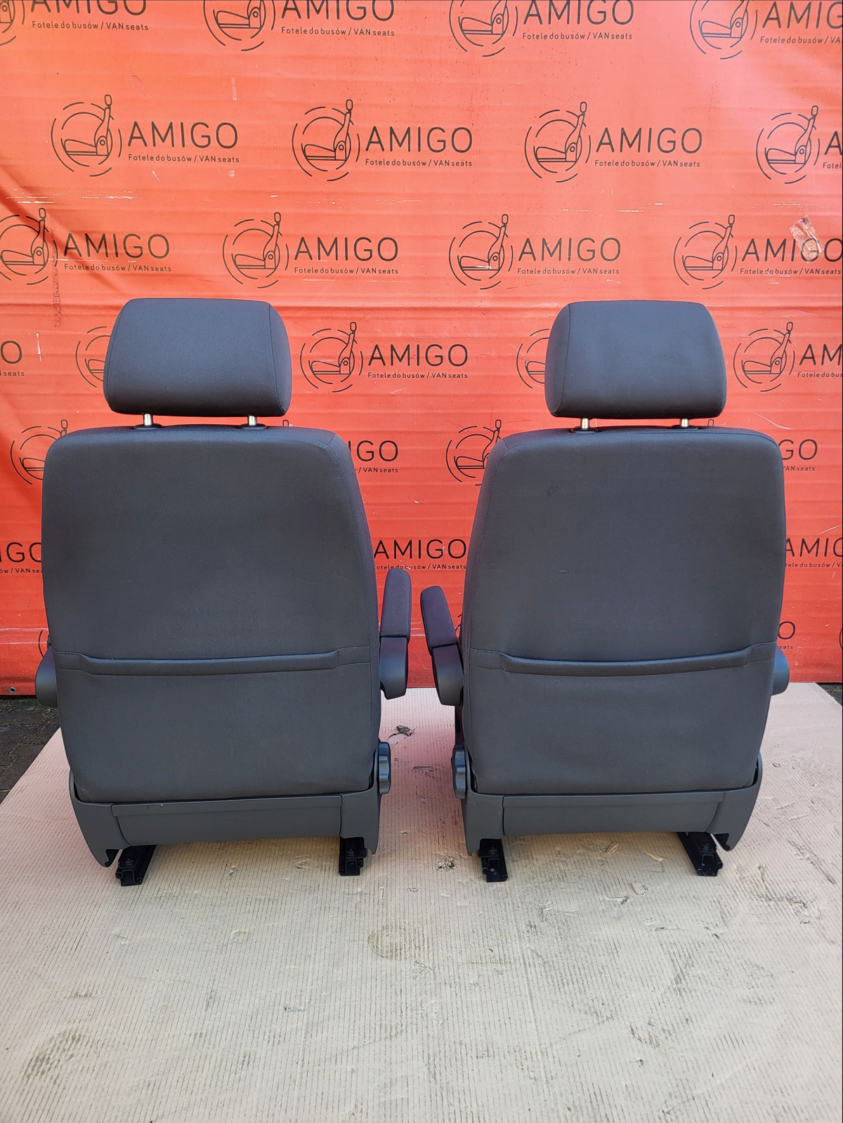 Driver passenger Captain seats seat airbag VW T5 Anthracite DUO Caravelle