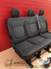Seat triple bench Renault Trafic Opel Vauxhall Vivaro Talento NV300 belts set