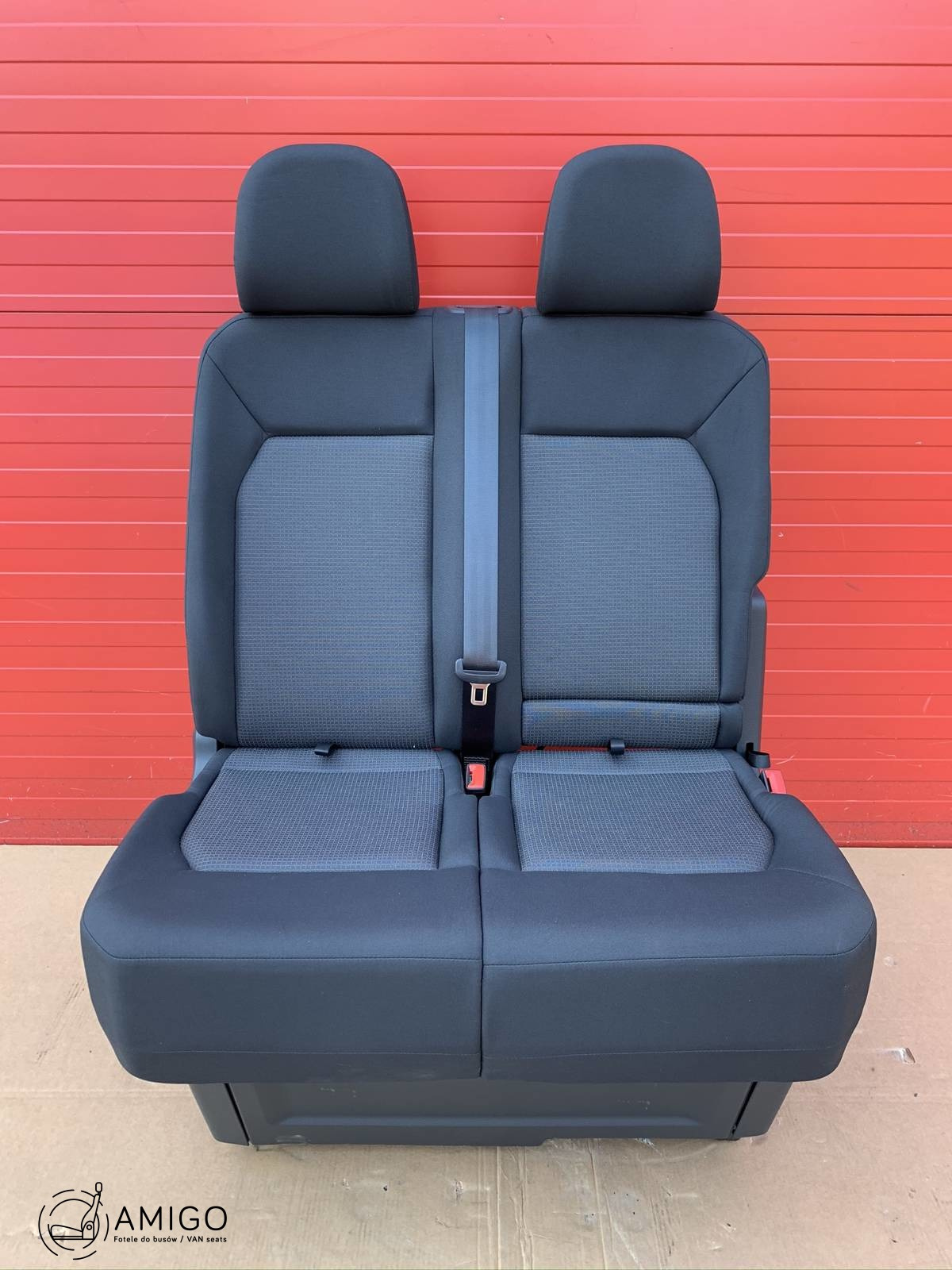 Seat MAN TGE VW Crafter II 2016-2023 double bench passenger seat front LHD