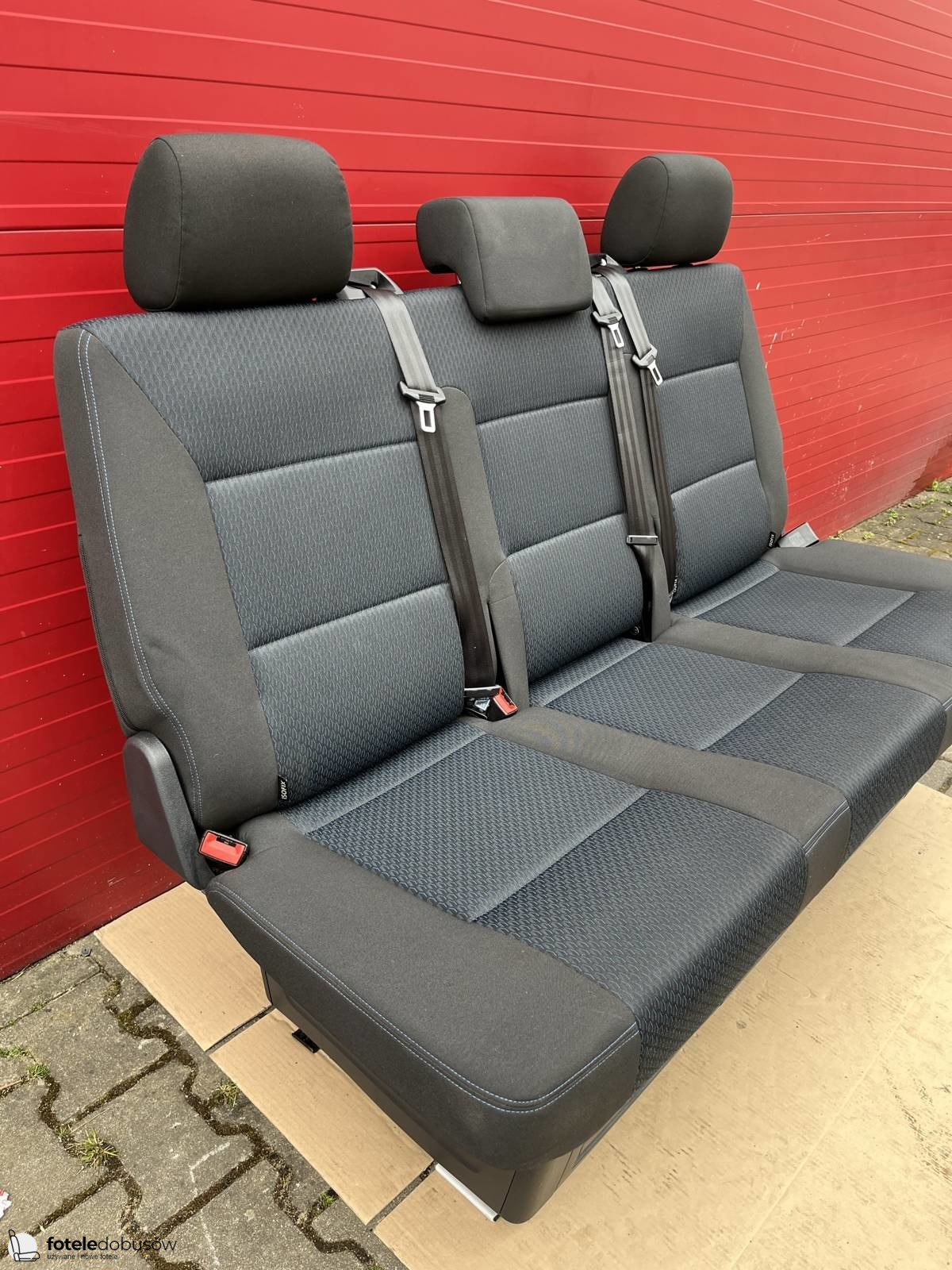 Bench rear triple seat VW T6 Freestyle Kutamo blue Multivan Caravelle t5