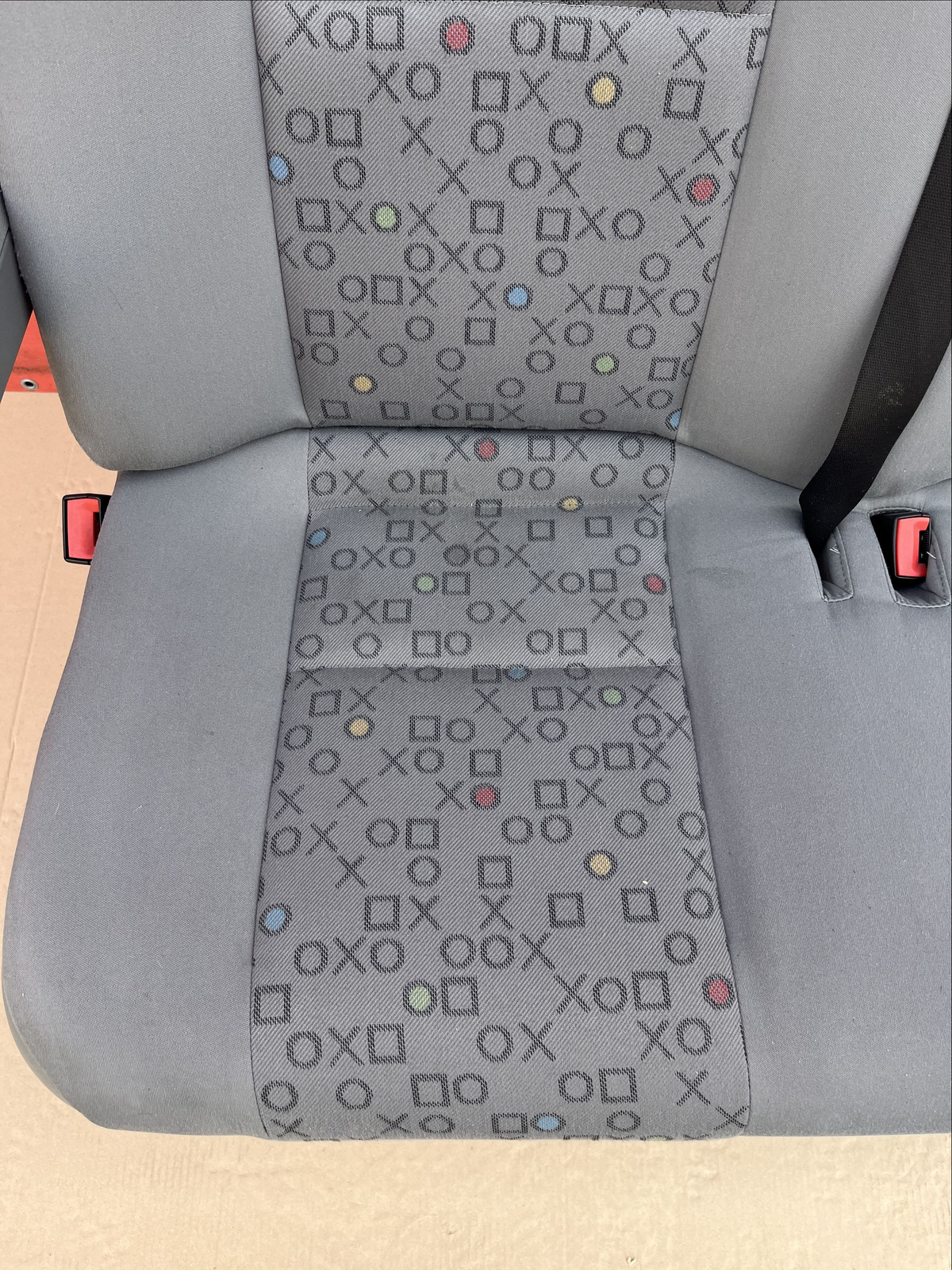 Seat VW Crafter I Mercedes Sprinter W906 2006-2016 rear triple bench OX armrest
