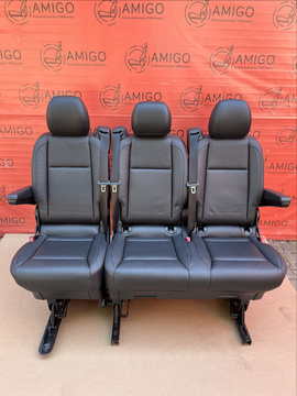 Mercedes V-class Vito Trafic Spaceclass Vivaro Tourer rear bench single seats swivel SET