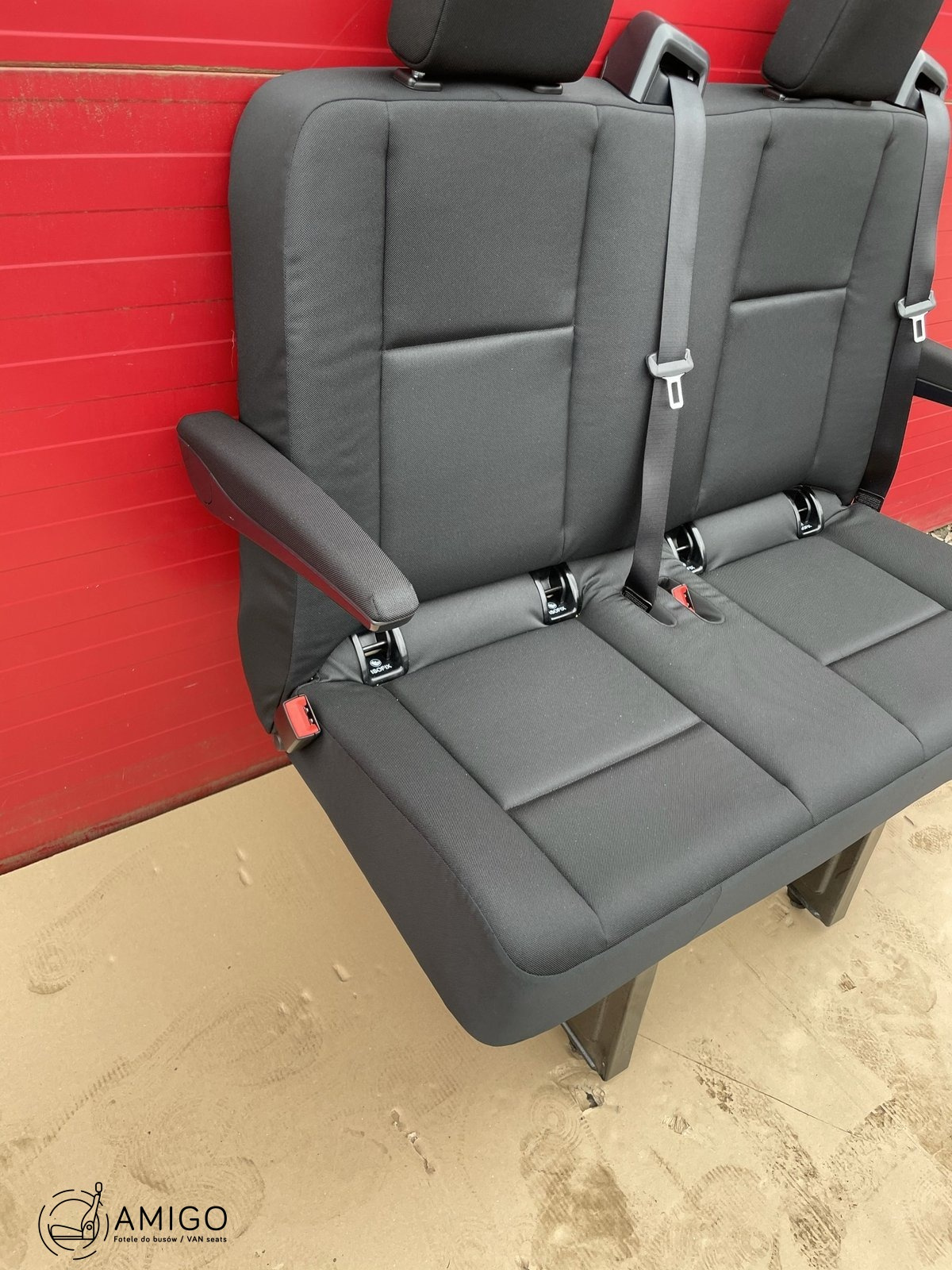 Seat Mercedes Sprinter W907 rear double bench MATURIN isofix with armrests