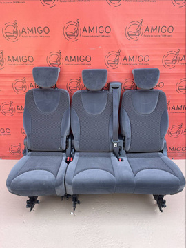 Bench rear triple double single seat Scudo Jumpy Expert ProAce 2006-2016 velour