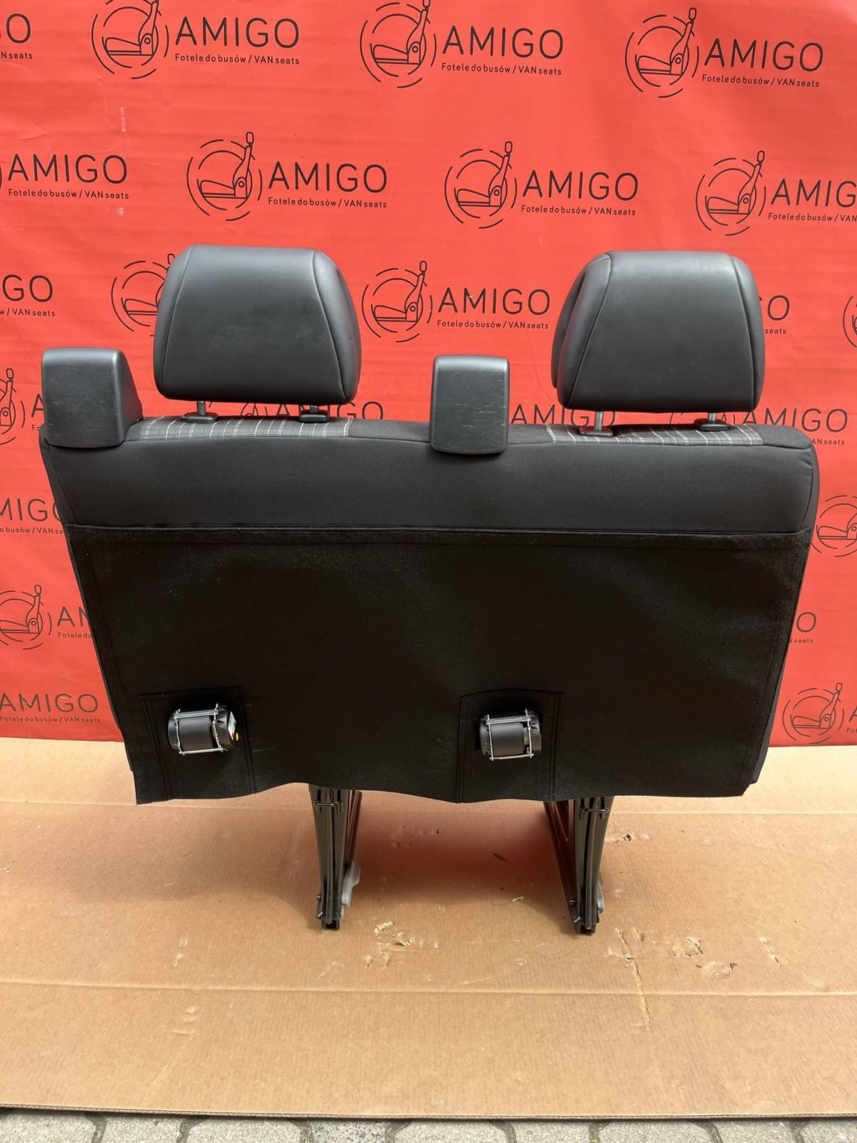 Seat Mercedes Sprinter W906 rear double bench seat with armrests isofix TUNJA