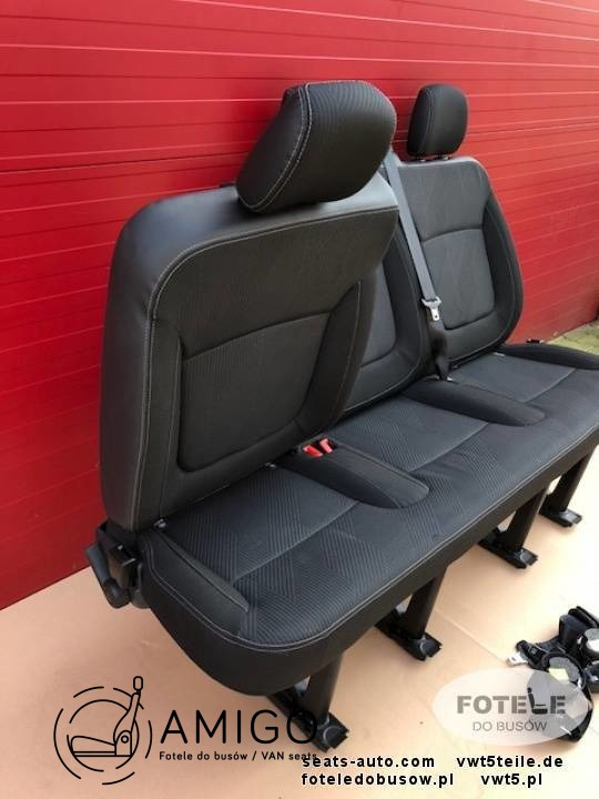 Seat triple bench Renault Trafic Opel Vauxhall Vivaro NV300 Talento belts set