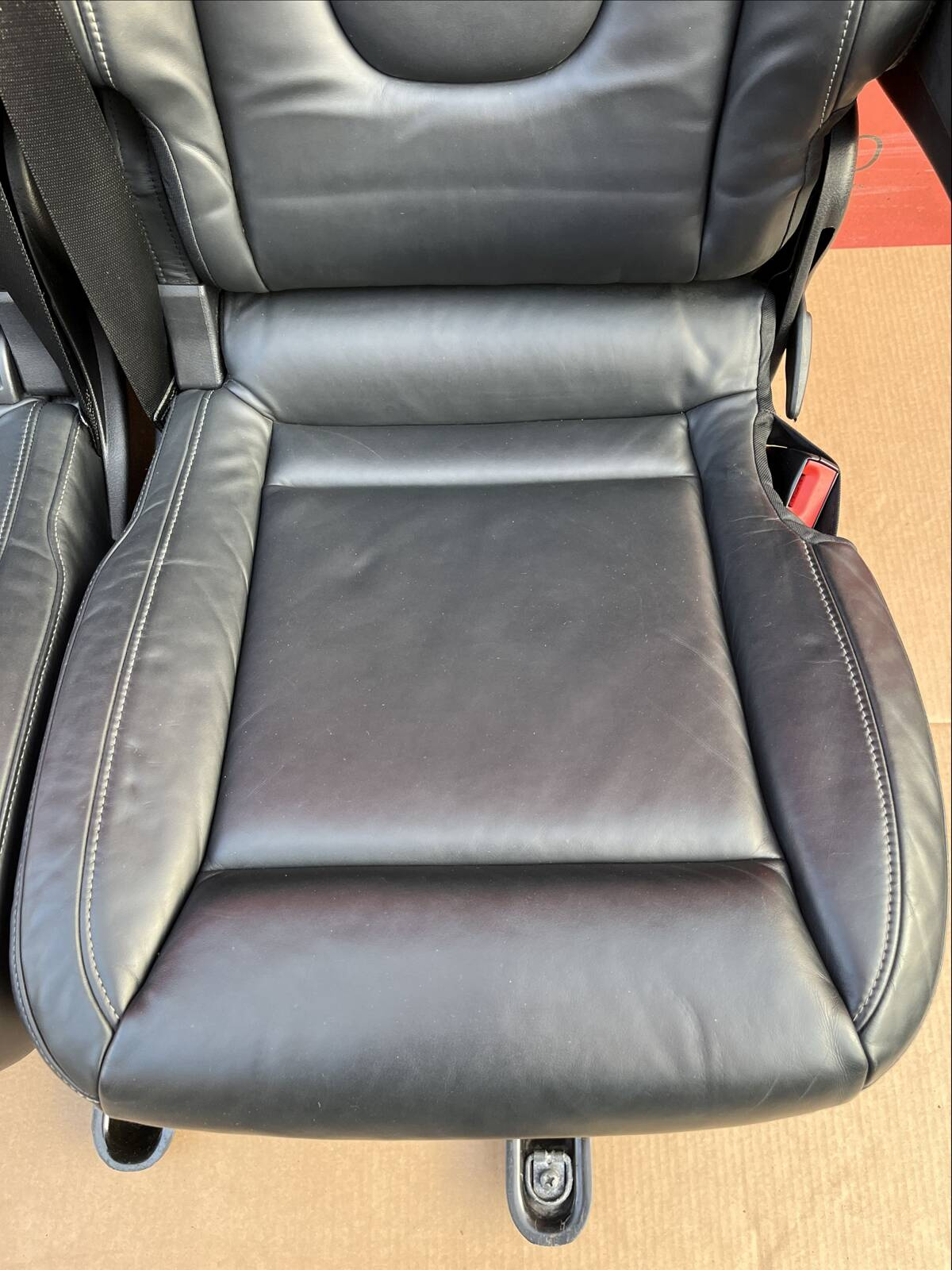 Rear Seat Triple bench single 2+1 Mercedes V-class W447 Black Nappa Leather RHD