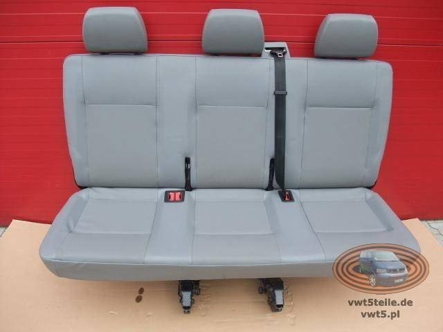 Bench rear triple seat VW T5 Transporter Artificial leather | SET TO SECOND ROW