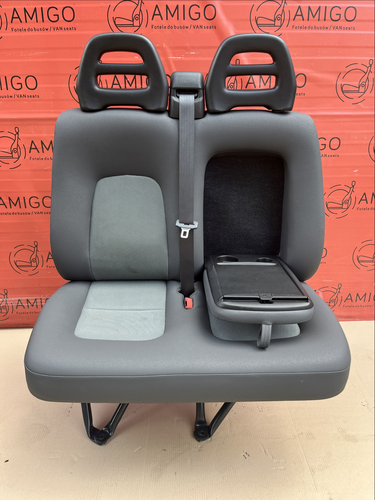 Seat Fiat Ducato Boxer Jumper Relay double front bench cupholder passenger LHD