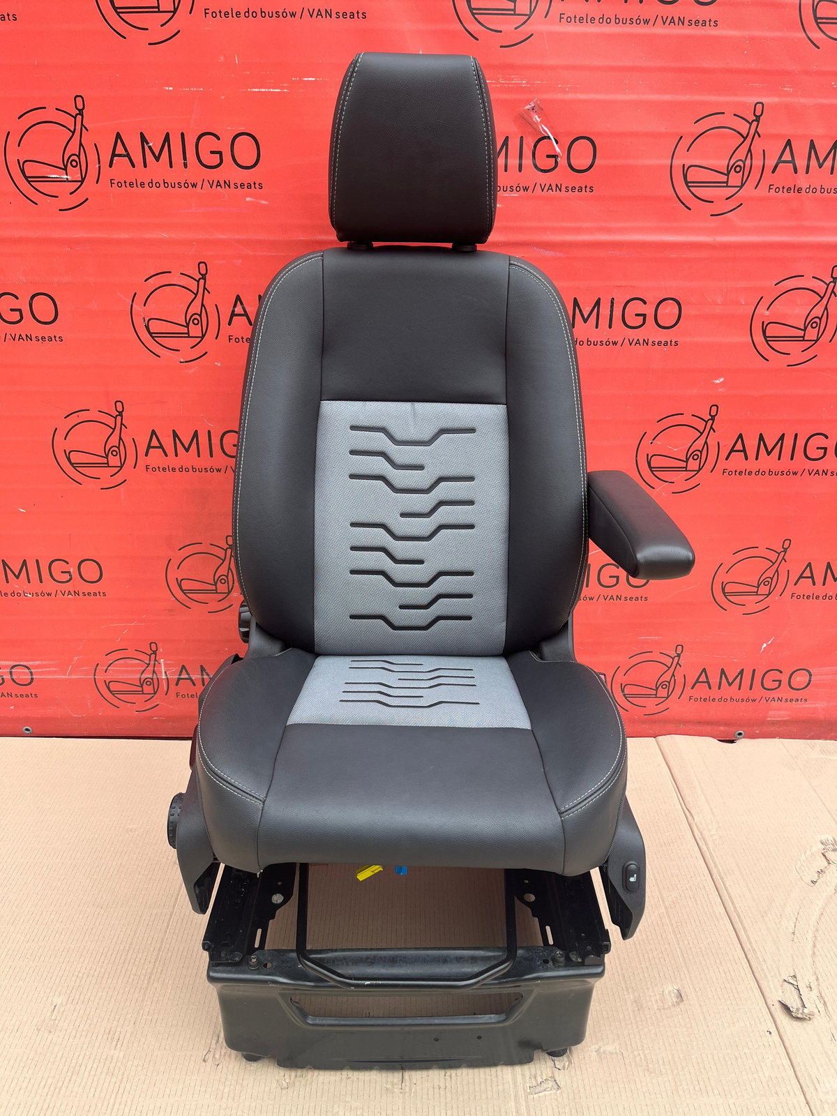 Ford Transit Custom or MK8 SPORT Seat EU passenger | UK driver armrest 2012-2022 Ecko Heated Airbag